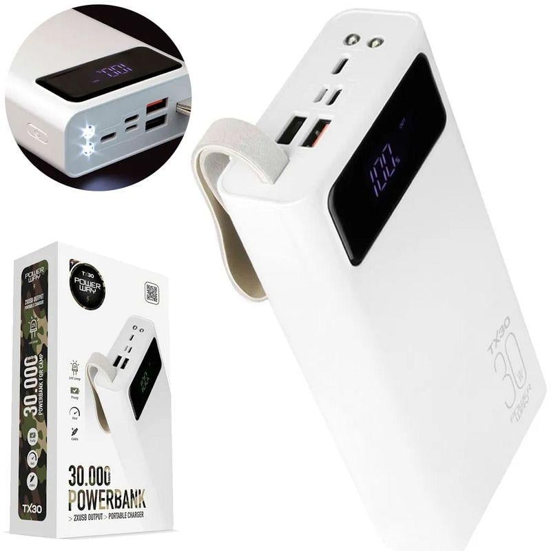 Повербанк POWERWAY TX30 30000 mAh