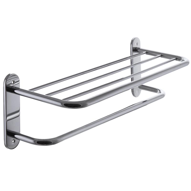 Держатель для полотенец Haiba HB804 HB0730 с полкой Хром (127936) Держатель для полотенец Haiba HB804 HB0730 с полкой Хром (127936)