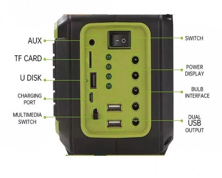 Фонарь портативный на солнечной батарее GDPlus GD-8072 и 4 лампочки - фото 5 Фонарь портативный на солнечной батарее GDPlus GD-8072 и 4 лампочки - фото 5