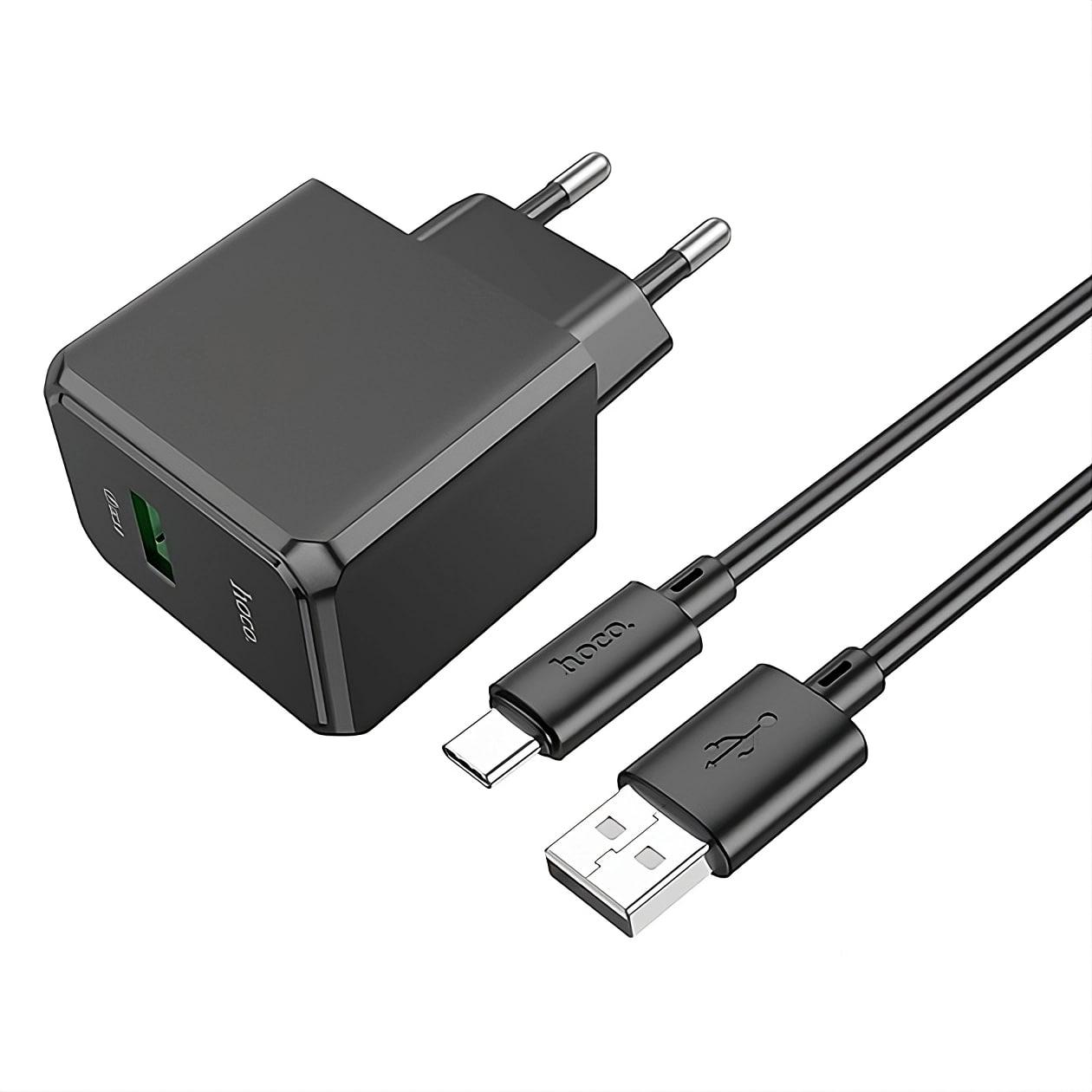 Зарядное устройство Hoco CS12A-5 с кабелем Type-C QC3.0