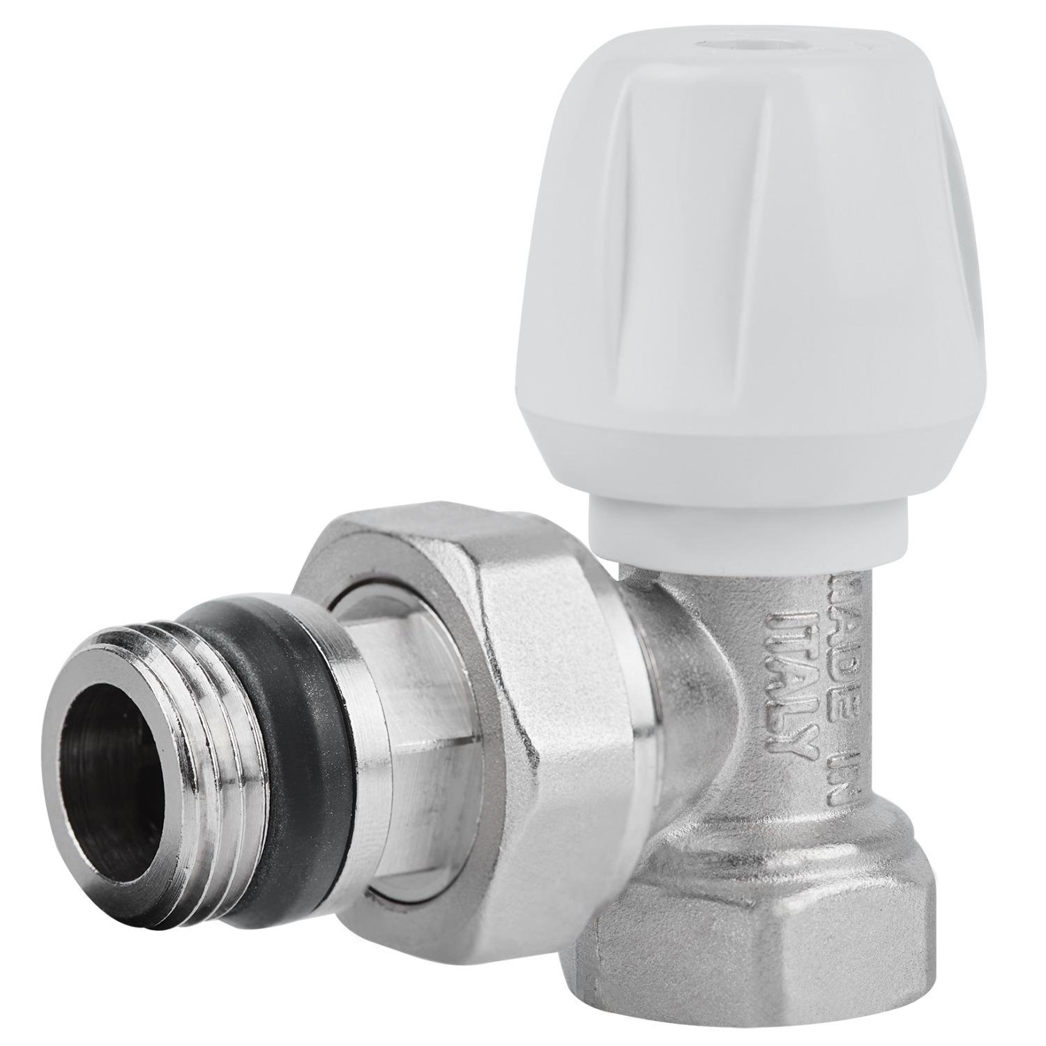 Вентиль радиаторный угловой ICMA 1/2"x1/2" с американкой (82803AD06940)