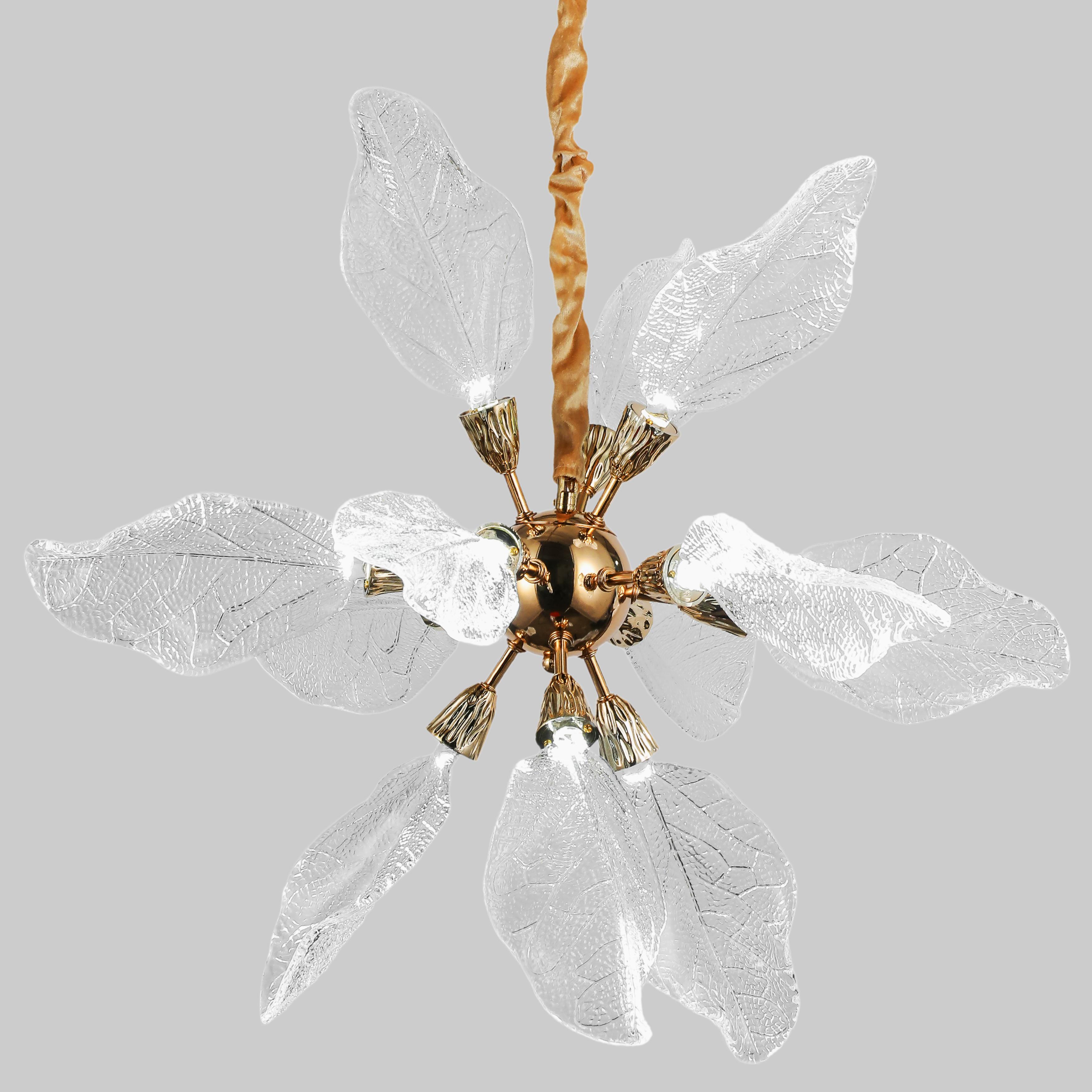 Люстра подвесная Venini 11W 75 см Золотистый (98-9225-12)