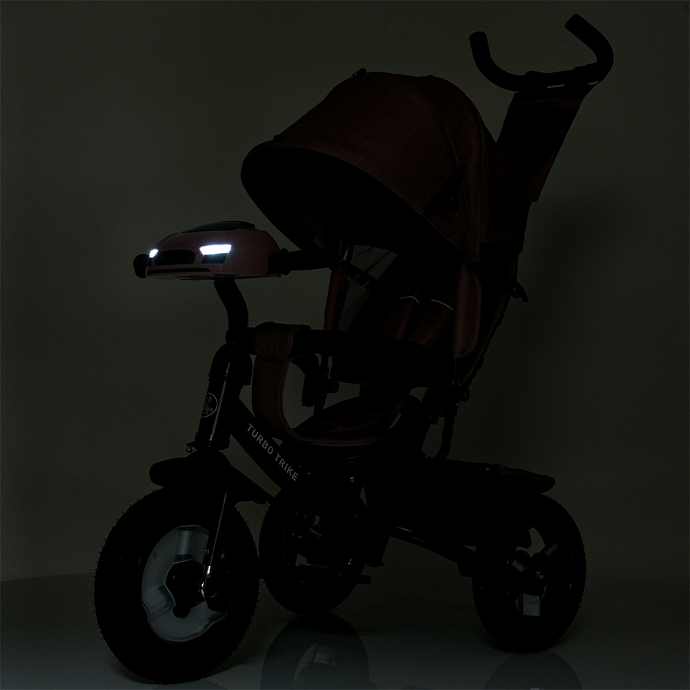 Велосипед триколісний Turbo Trike MT 1006-3 з батьківською ручкою М'ятний - фото 9 Велосипед триколісний Turbo Trike MT 1006-3 з батьківською ручкою М'ятний - фото 9