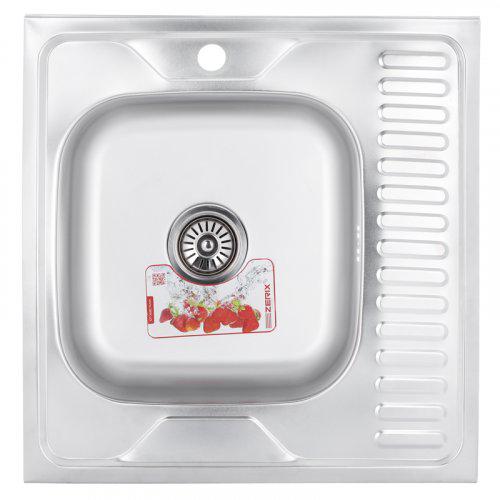 Мойка кухонная Zerix Z6060L-06-160E Satin (ZM0568)