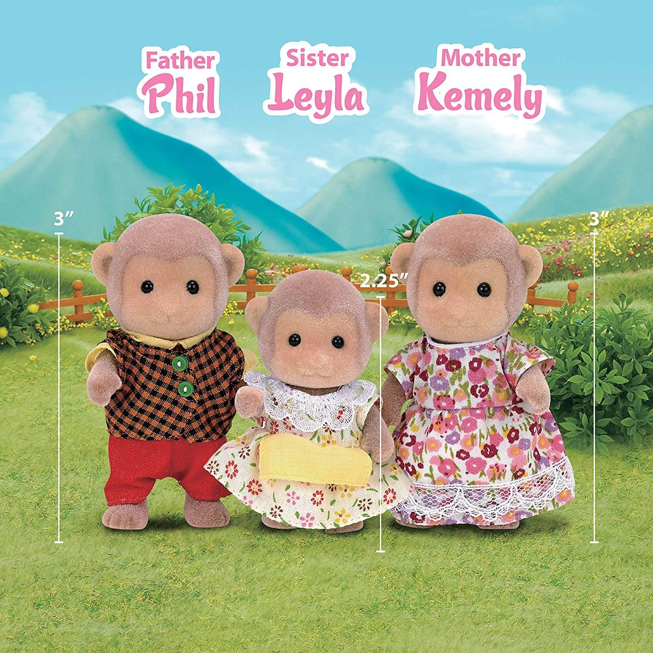 Фігурки Sylvanian Families CalicoCritters Mango Monkey Family (CC1489) - фото 3