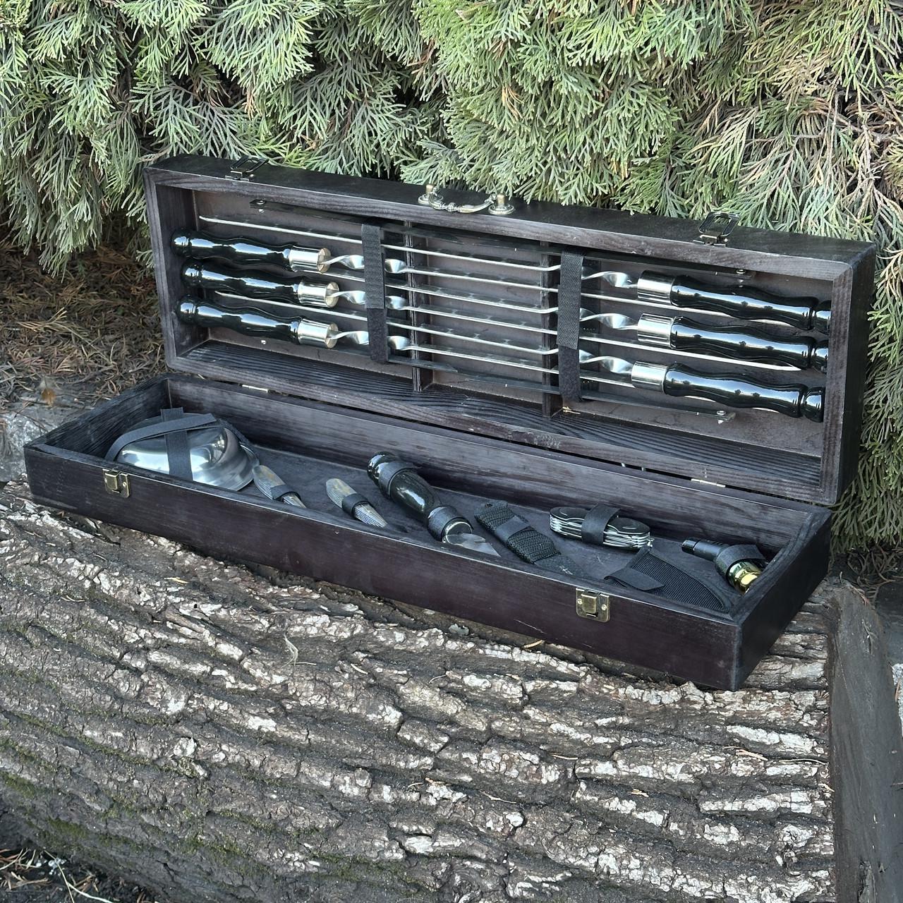 Набор подарочный для барбекю Mzavod Гетман Черный (27728832) - фото 2 Набор подарочный для барбекю Mzavod Гетман Черный (27728832) - фото 2