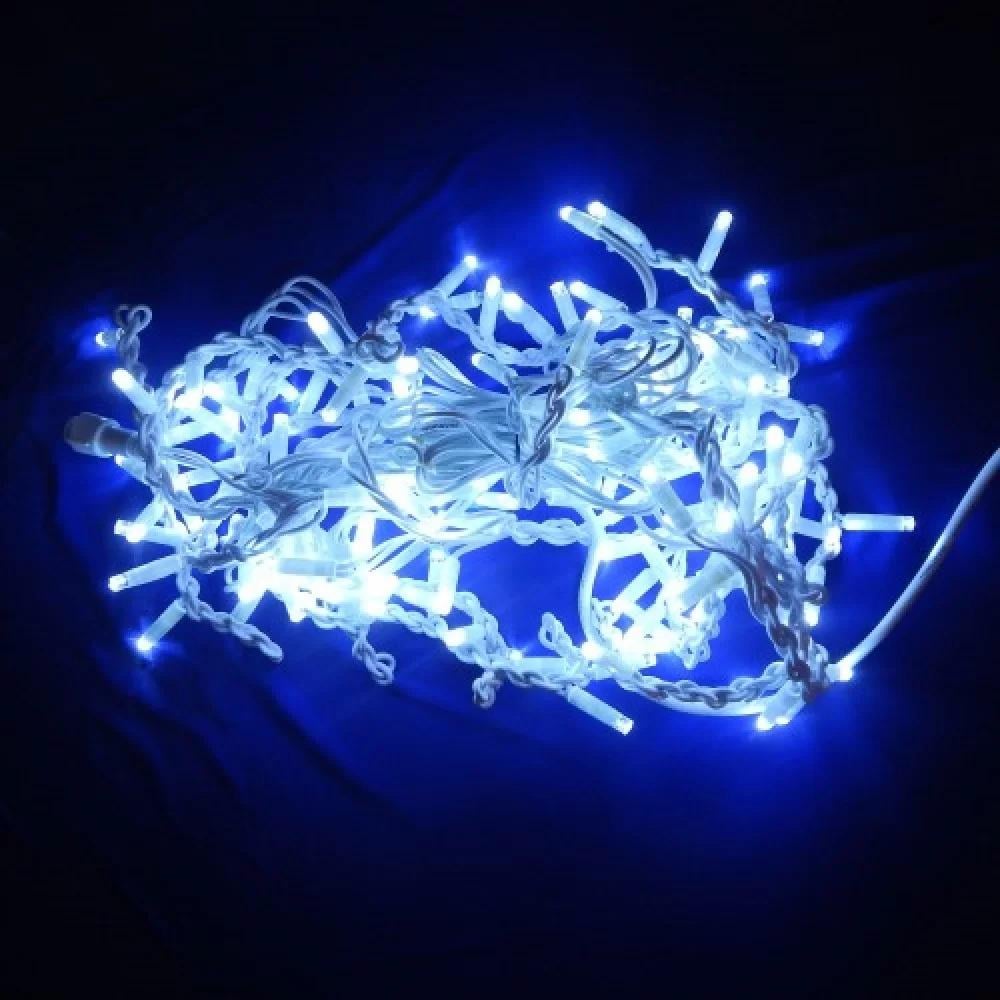 Гирлянда уличная Бахрома LED 140 белый провод Холодный белый (1-75)