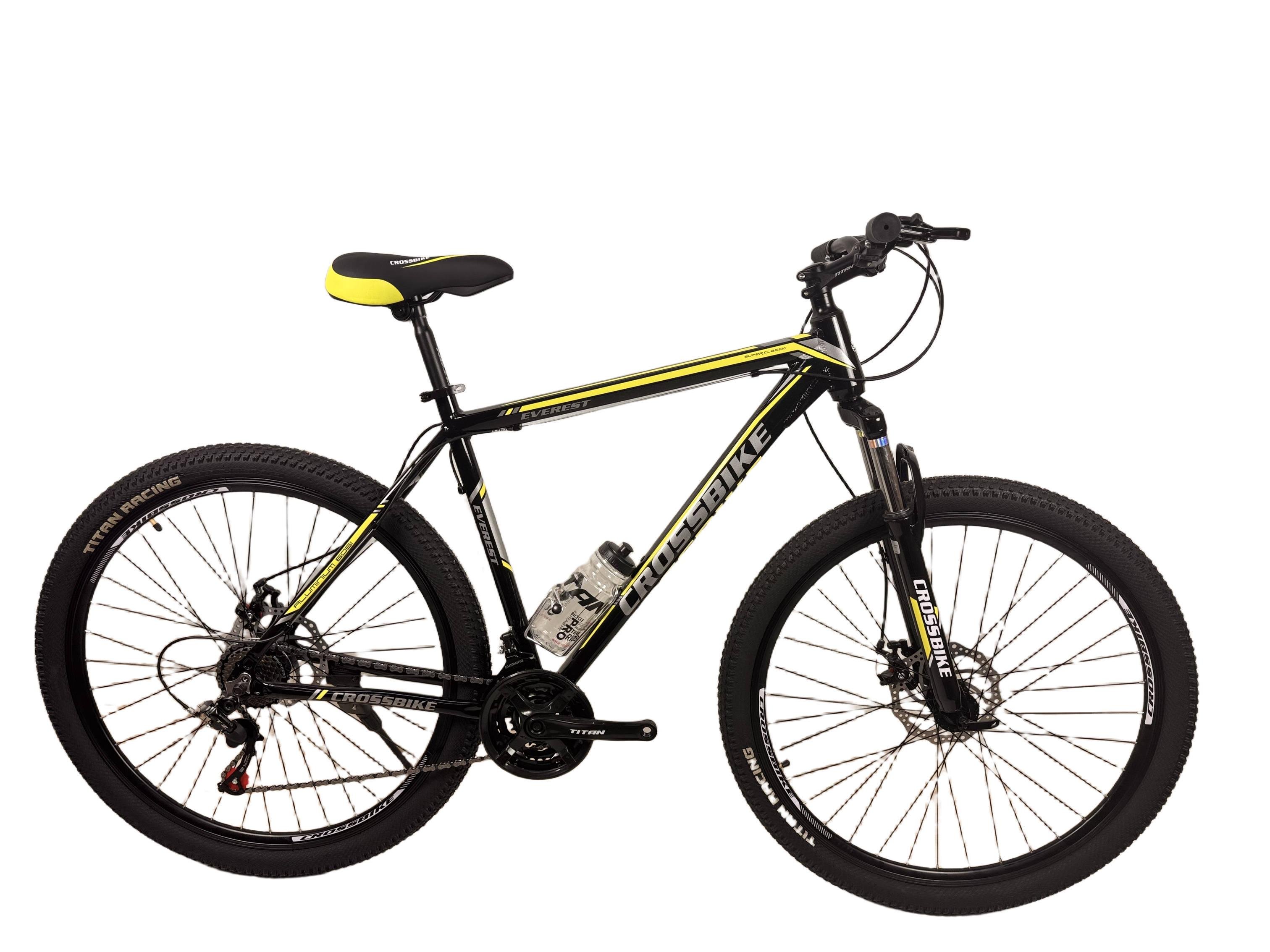 Велосипед CrossBike Everest 29"21" Черно-желтый - фото 1 Велосипед CrossBike Everest 29"21" Черно-желтый - фото 1
