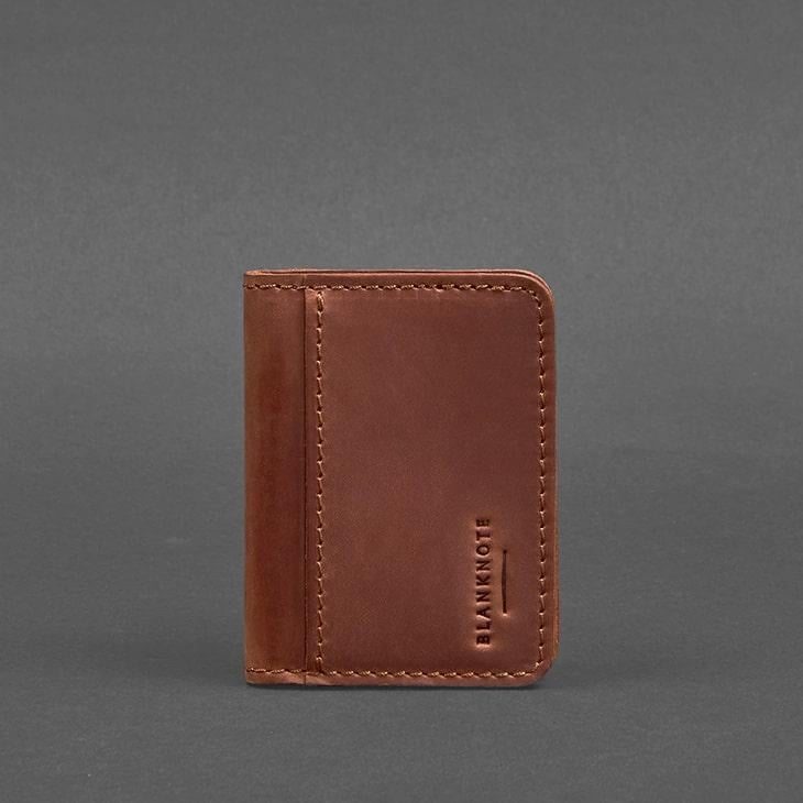 Палітурка шкіряна для ID-паспорта та водійських прав 4.0 Світло-коричнева (A-027469)