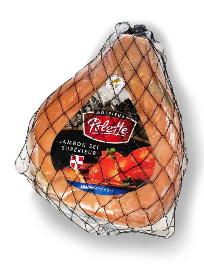 Жамбон савойский Mossieur Polette Jambon de Savoie сыровяленый без кости 5-6 кг