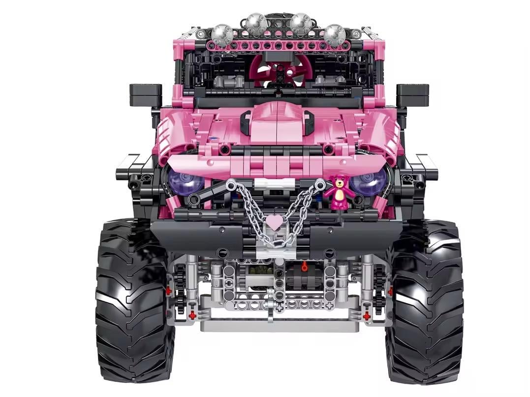 Конструктор детский внедорожник Джип 2471 детали Розовый (2402604437) - фото 3 Конструктор детский внедорожник Джип 2471 детали Розовый (2402604437) - фото 3