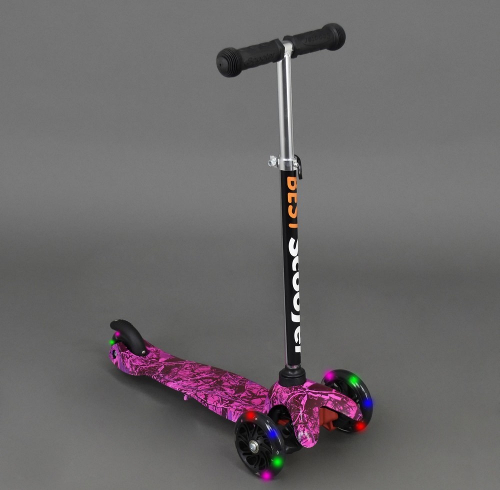 Самокат дитячий триколісний Scooter Mini Style Forest Pink (2T1052)