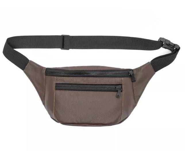Поясна сумка чоловіча Sambag Tirso Max зі шкіри Коричневий (81341120)