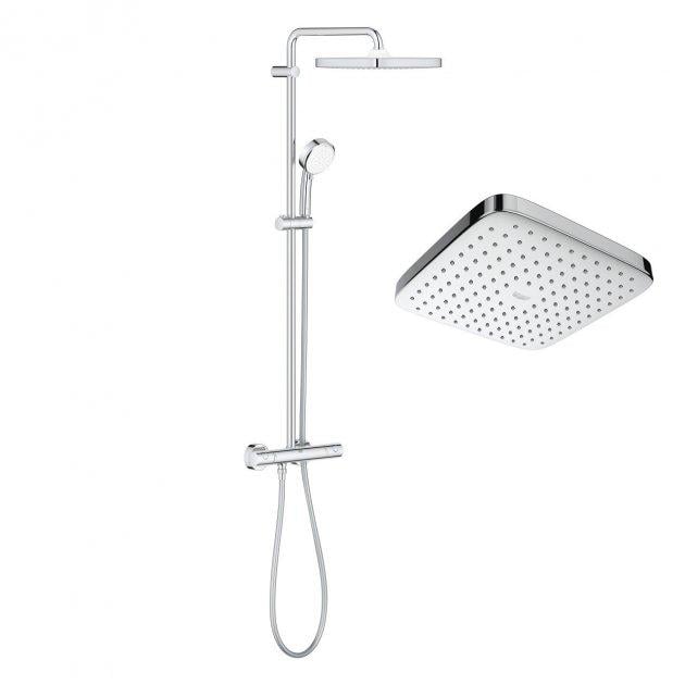 Душова система Grohe Tempesta Cosmopolitan System 250 Cubе з термостатом (26689000) - фото 6