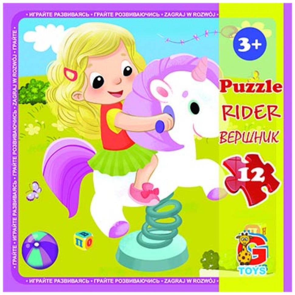 Пазлы детские картонные G-Toys Детская площадка 12 эл. (IP-177-P-745)