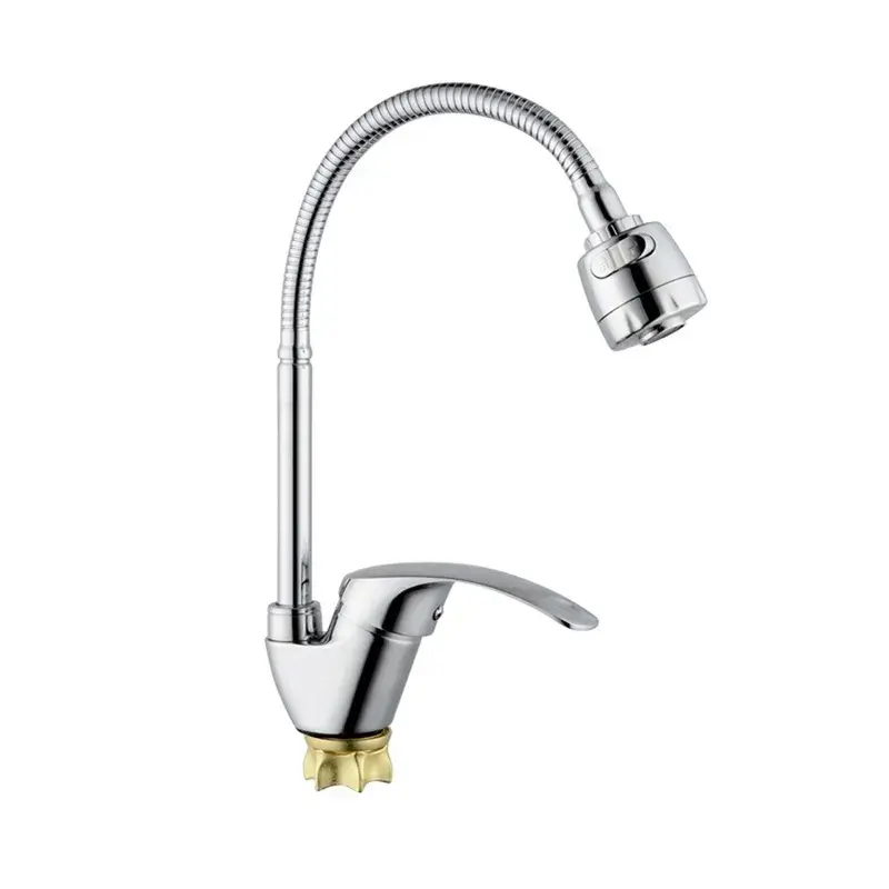 Смеситель для кухни Champion YUB 011-181 с гибким изливом Хром (MI6386)