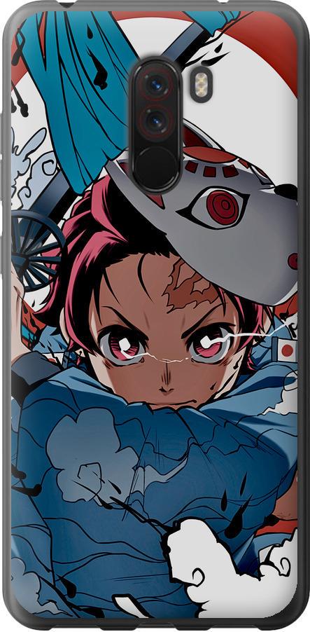 Чехол на Xiaomi Pocophone F1 Танджиро Камадо (5574t-1556-42517)