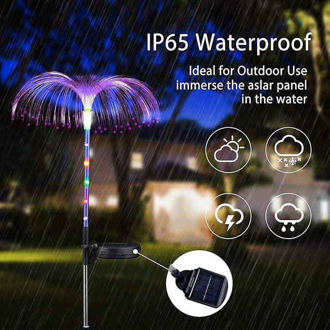 Светильник на солнечной батарее садовый Медуза RGB 80 см Разноцветный (1000-ZB-72) - фото 3 Светильник на солнечной батарее садовый Медуза RGB 80 см Разноцветный (1000-ZB-72) - фото 3