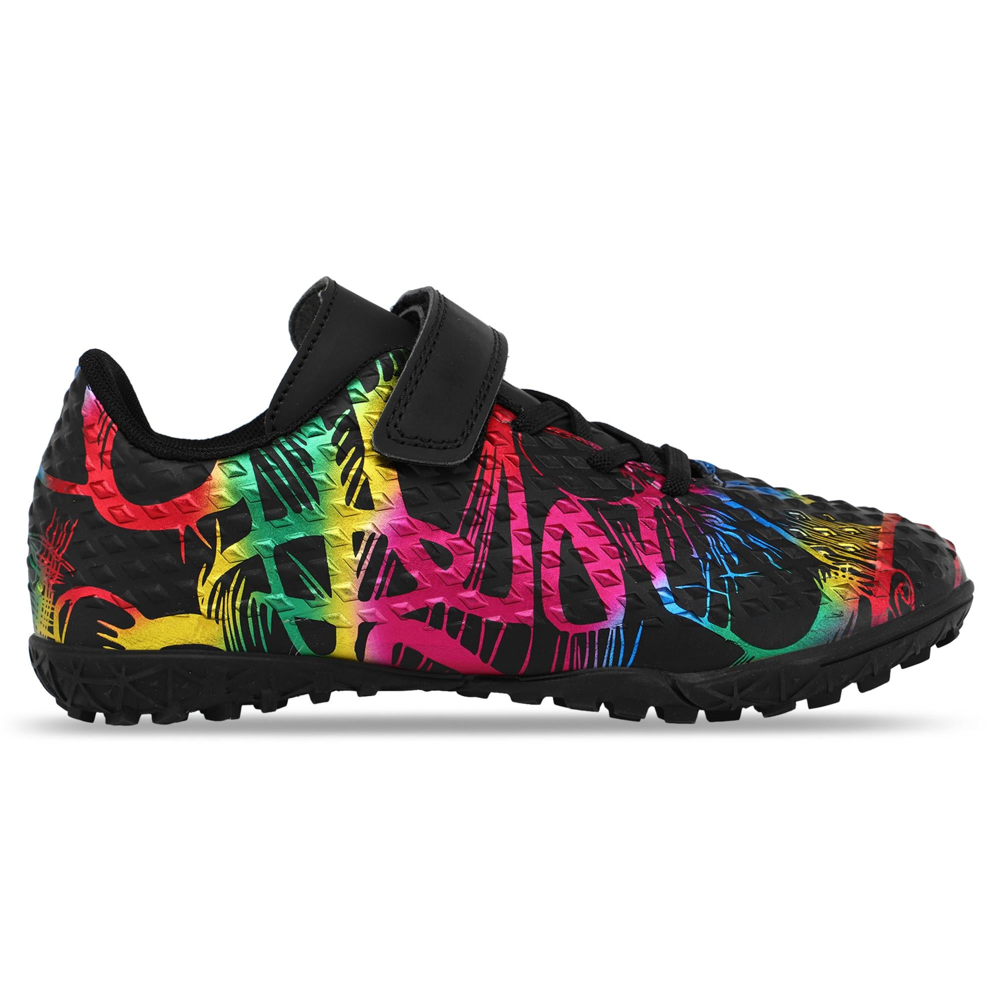 Сороконожки футбольные детские LiJIN 2502-1-32-38-2 р. 37 Черный/Фуксия/Синий