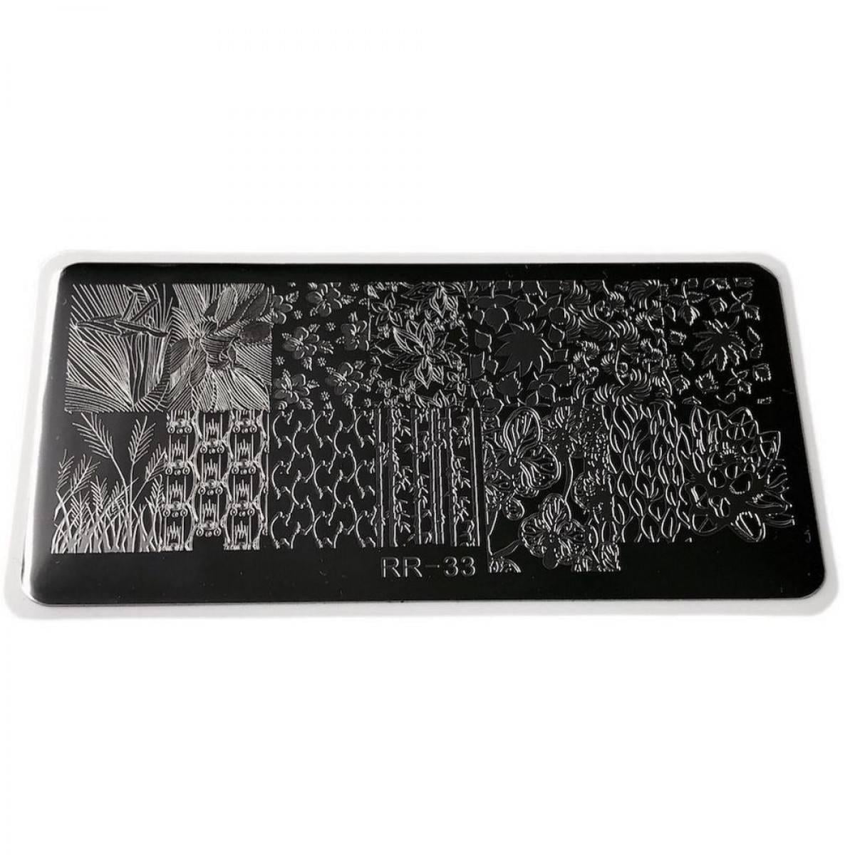 Пластина для стемпинга Richcolor Растения RR-31