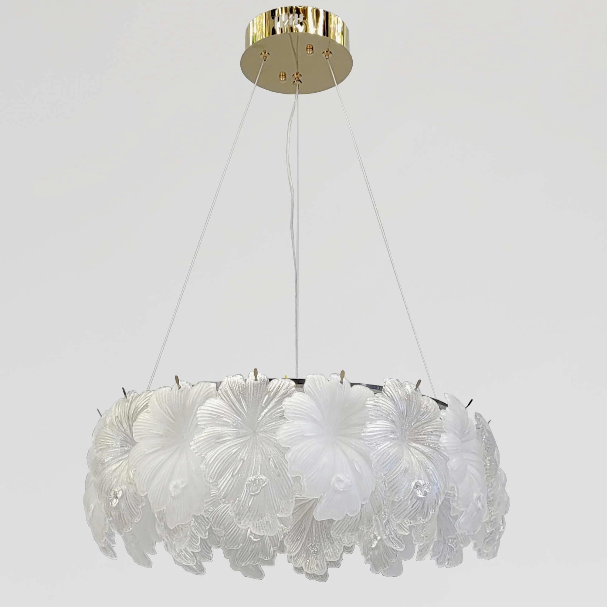 Люстра Grand Flora стеклянная LED 3 режима 93W (20139/550GD)