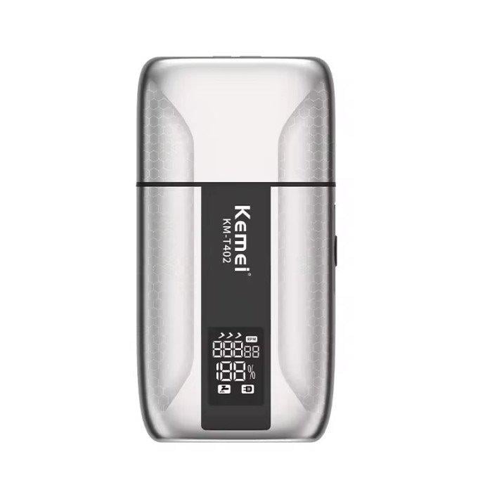 Бритва KEMEI T402 IPX7 с LED-дисплеем двойная с 3 регулируемыми скоростями