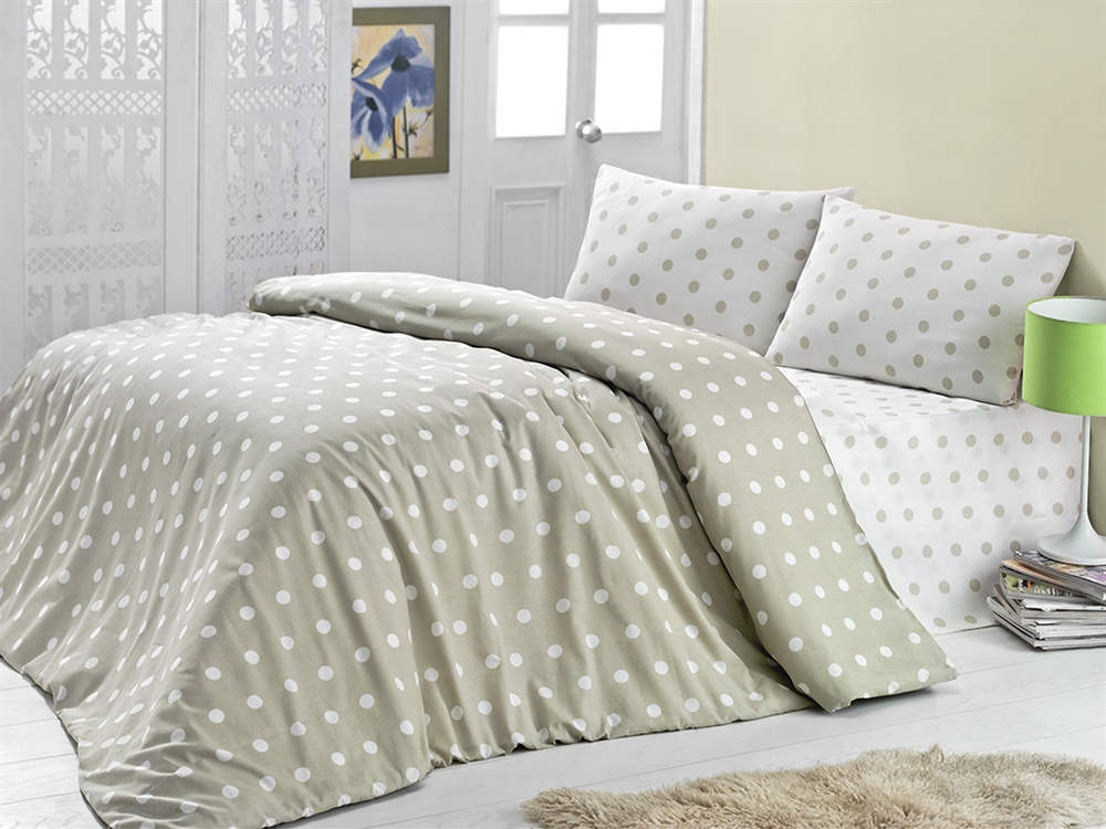 Комплект постельного белья Lighthouse Round 200х220 см Бежевый