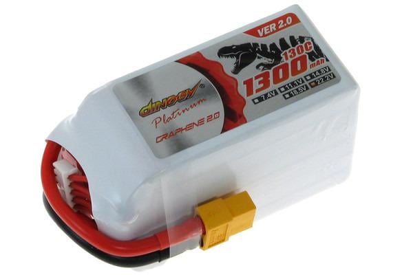Акумулятор для квадрокоптера Dinogy PLATINUM G2.0 Li-Pol 1300 мАг 22,2 В (XT60 130C)