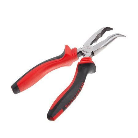 Долгогубцы Intertool изогнутые фосфатированные 180 мм 40 Cr-V (NT-0148)