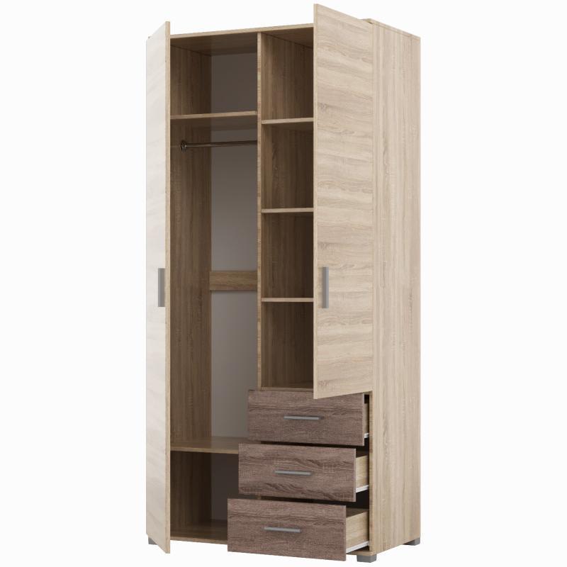 Спальня детская Эверест Бриз Комплект 13 модульная 5 элементов Сонома/трюфель (DTM-2575) - фото 8 Спальня детская Эверест Бриз Комплект 13 модульная 5 элементов Сонома/трюфель (DTM-2575) - фото 8