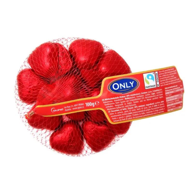 Конфеты шоколадные Only Hearts Сердца сетка 100 г