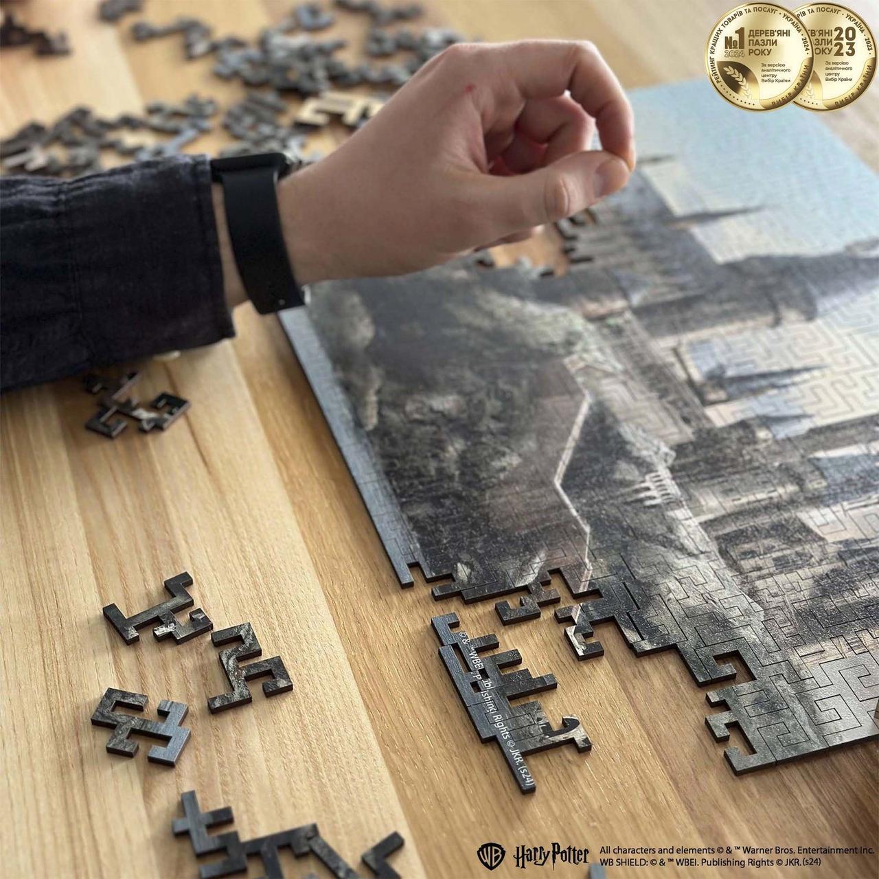 Пазл дерев'яний фігурний Woods Story Гаррі Поттер Серія Замок Хогвартс - фото 10 Пазл дерев'яний фігурний Woods Story Гаррі Поттер Серія Замок Хогвартс - фото 10
