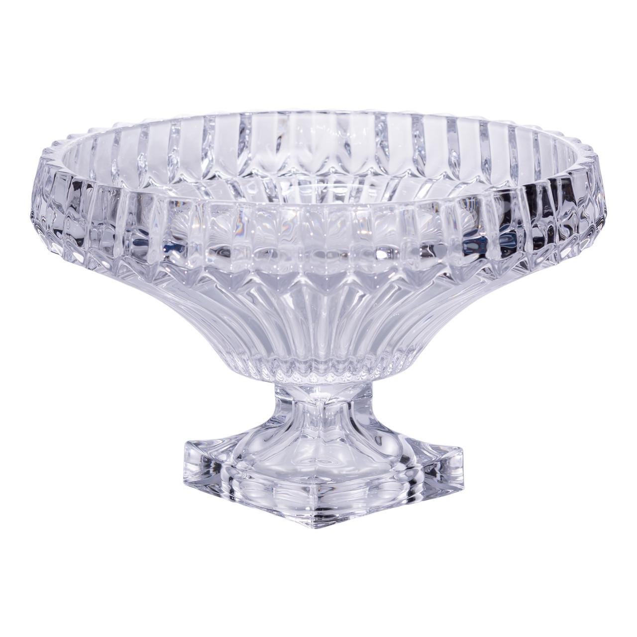 Фруктовница стеклянная на ножке Ø29 см Прозрачный (HP-19-139RB)
