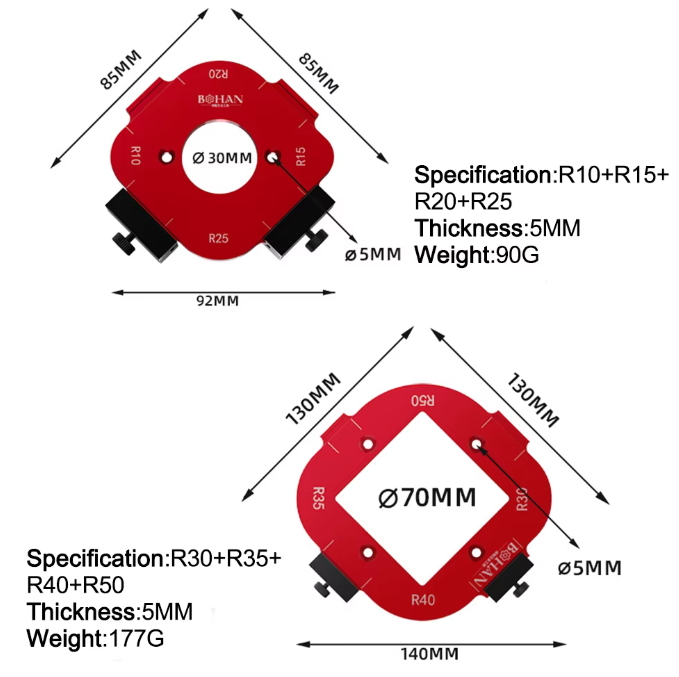 Кондуктор R10-R25 для радіусного фрезерування кутів R10-R25 (1005007935243278) - фото 2 Кондуктор R10-R25 для радіусного фрезерування кутів R10-R25 (1005007935243278) - фото 2
