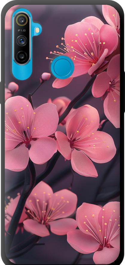 Чехол на Realme C3 Пурпурная сакура (6075b-1889-42517)
