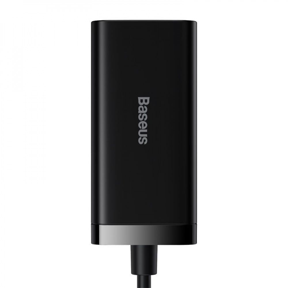 Зарядное устройство BASEUS GaN3 Pro 100 W 2 Type-C+2 USB Black - фото 7