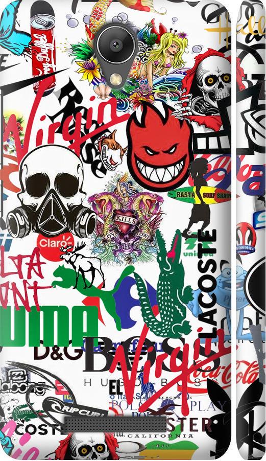 Чехол на Xiaomi Redmi Note 2 Many different logos (4022m-96-42517)