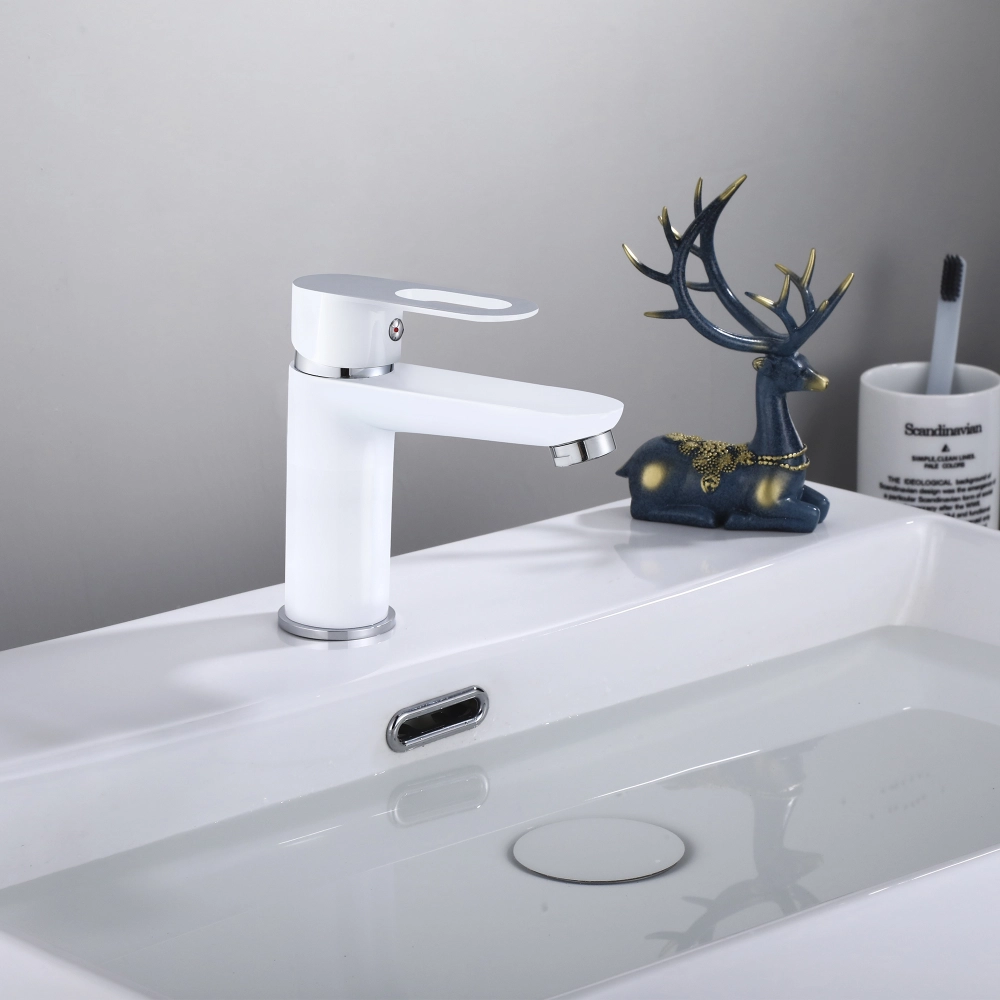 Змішувач для раковини Lidz Latwa 001 White (LDLAT001WHI45423)