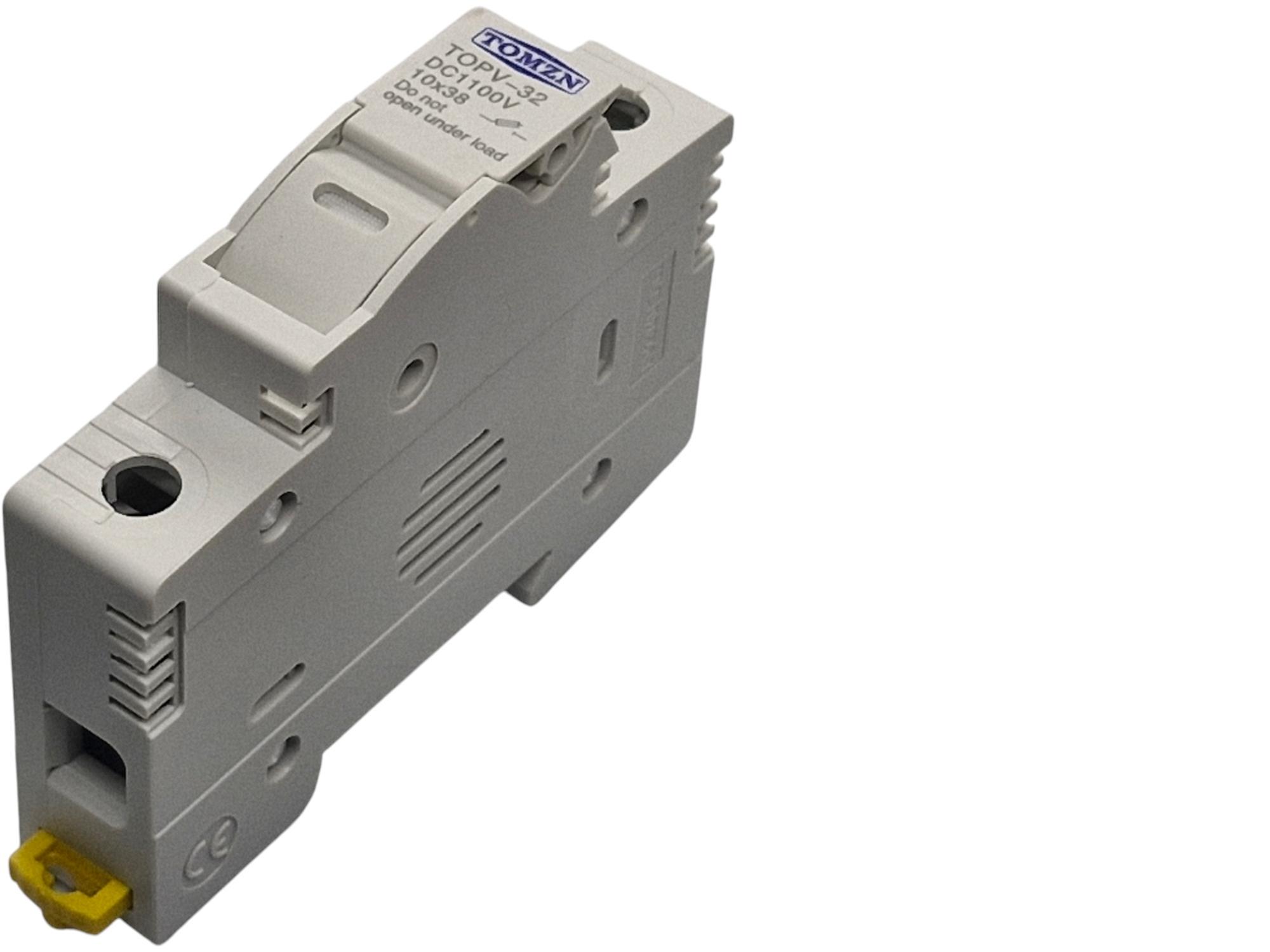 Тримач запобіжника TOMZN +1 32 А DC до 1000V однополюсний 1Р для сонячних панелей PV gPV TOPV-32 на DIN рейку 10x38 мм (98042728) - фото 18