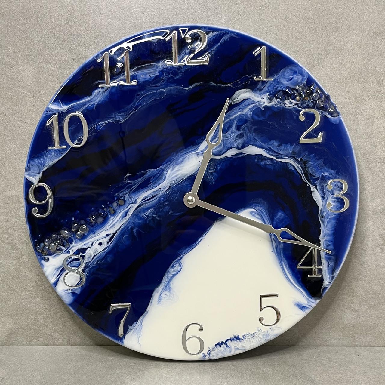 Часы настенные круглые из эпоксидной смолы EPOXY M112 85x85 см