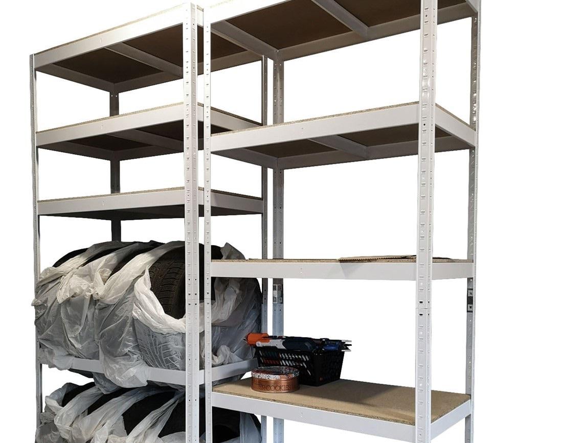 Стеллаж металлический крашенный Меткас МК-6 2000х1000х500 мм на 5 полок МДФ Белый - фото 3 Стеллаж металлический крашенный Меткас МК-6 2000х1000х500 мм на 5 полок МДФ Белый - фото 3