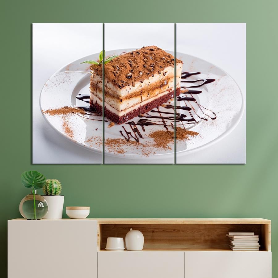 Настінний декор Знаменитий десерт Тірамісу 156x100 см (A312-3)