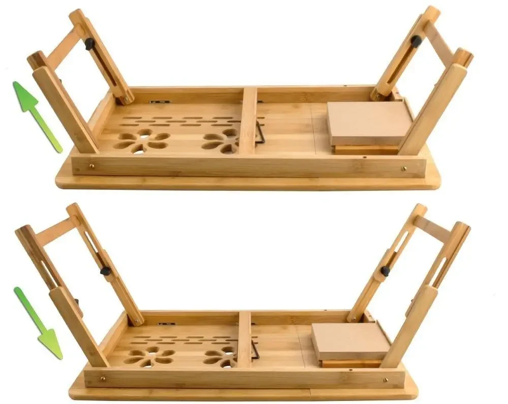 Стол для ноутбука складной Ruhhy 23452 переносной с вентиляцией и регулировкой высоты - фото 7