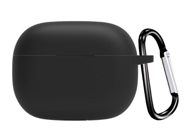 Чехол-накладка DK Silicone Candy Friendly с карабином для Realme Buds T300 Black