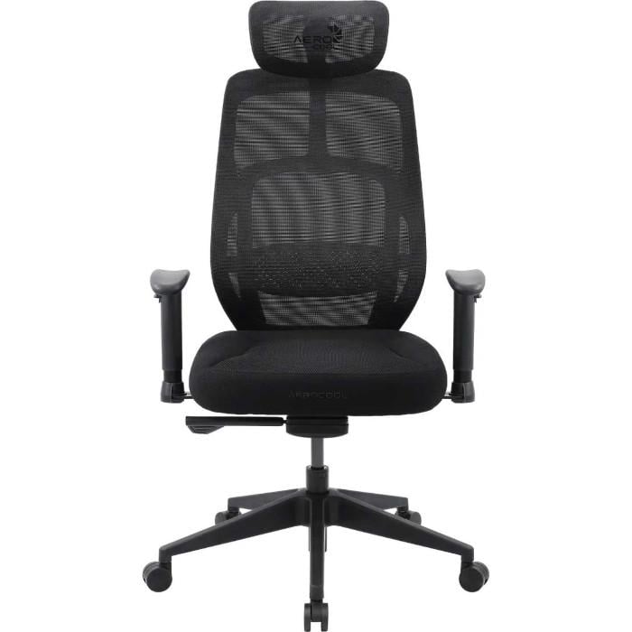 Кресло для геймеров AeroCool SKY Lite Mesh SYNC4 2D до 150 кг Black (TEGC-3106101.11)