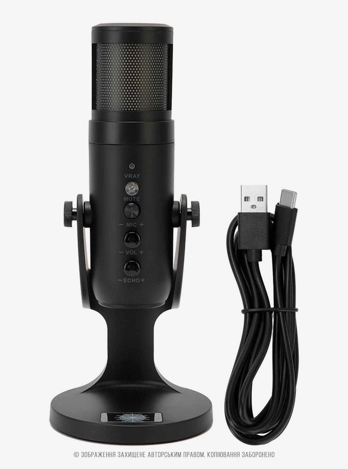 Микрофон для компьютера OnePro MU900 USB студийный/конденсаторный Черный (73763) - фото 10 Микрофон для компьютера OnePro MU900 USB студийный/конденсаторный Черный (73763) - фото 10