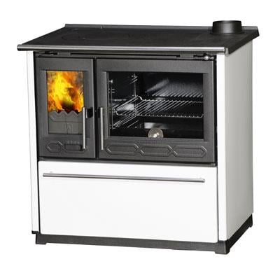 Печь с варочной поверхностью и духовкой Plamen 850 Glas N 8 кВт Белый (21477859)