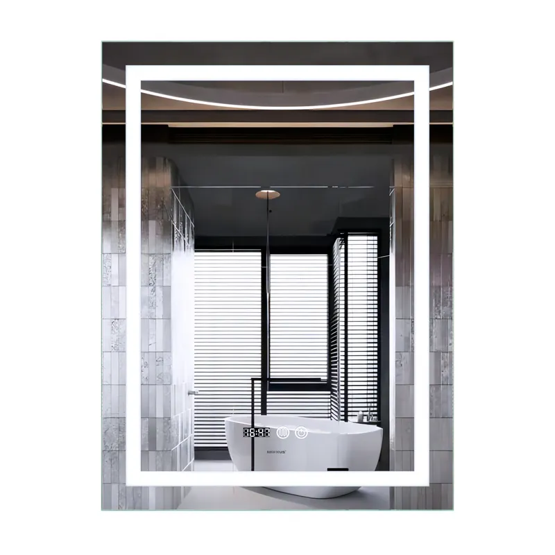 Дзеркало MIXXUS Premium FLASH MR21-60x80 LED Touch Anti-fog димер/годинник (MP6617)