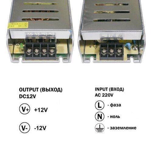 Блок живленя OEM DC12 STR-200 16,5 А 200 W вузький (00-00011673) - фото 2