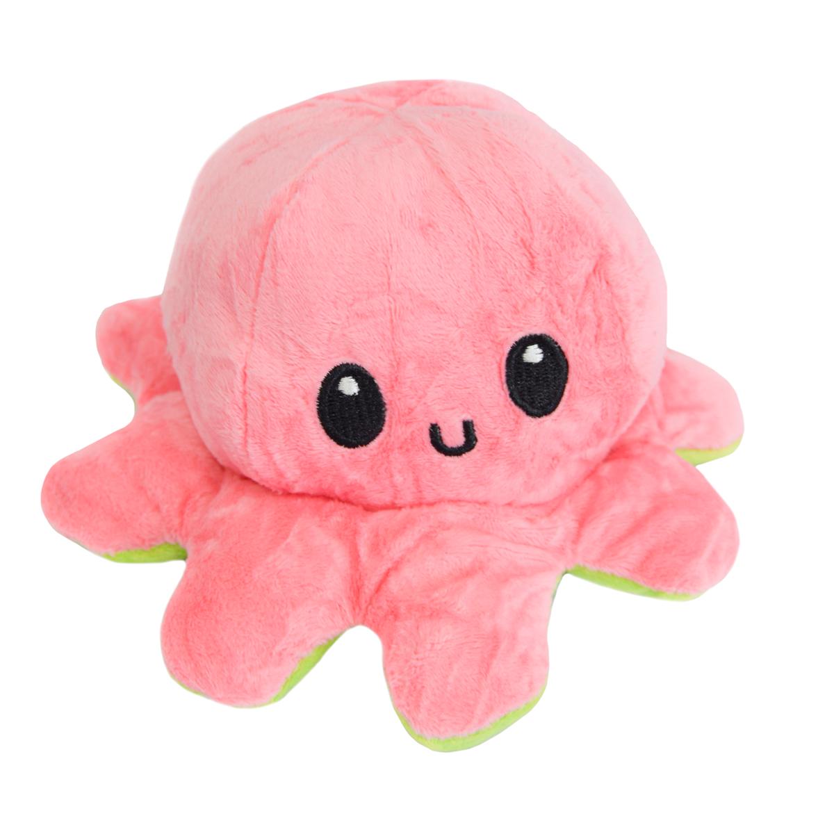 Мягкая игрушка осьминог перевертыш 2в1 №17 Розовый/Салатовый (1008631-Other-17)
